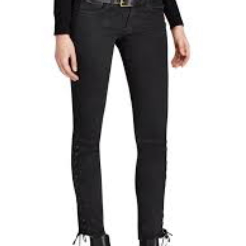 Ralph Lauren Tompkins lace up jeans